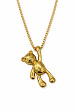 Colar Dourado com Pingente Urso em Aço Inoxidável Romanely