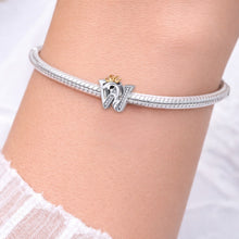 Pingente Encanto Letra W com Zircónias S925 Charm Romanely