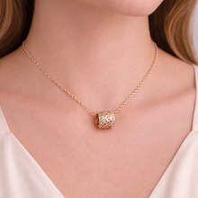 Colar Rose Gold Cilindro Glamour com Zircónias S925