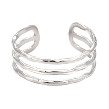 Anillo de acero inoxidable con triple oro