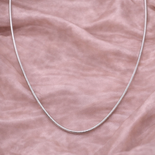 Colar Malha Snake Prateado em Prata 925 Romanely