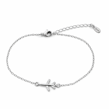 Pulseira em Prata 925 Avião com Zircónias Romanely