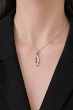 Colar Prateado com Pingente Peixe em Aço Inoxidável Romanely