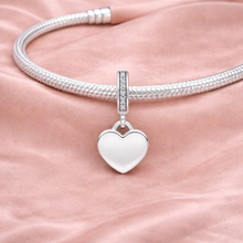 Pingente Encanto Coração com Zircónias S925 Charm Romanely