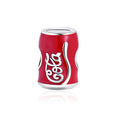 Red Soda Charm Pendant S925