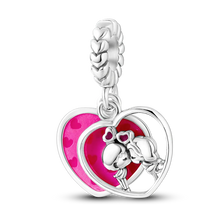 Encanto Casal Apaixonado para Pulseira Personalizada S925
