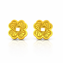 Brincos Trevo Quatro Folhas em Aço Inoxidável Romanely