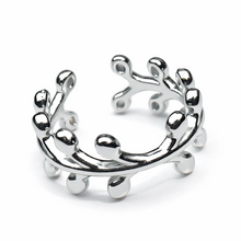 Anillo de acero inoxidable con triple oro