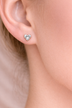 Pendientes de aro de plata de ley S925 con circonitas cúbicas azules y amarillas de Romanely 