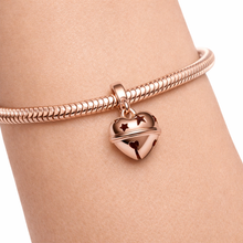 Golden Charm Pendant Wooden Horse with Zirconias S925