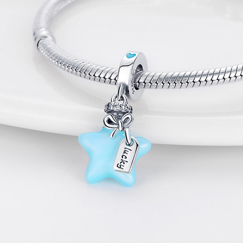 Pingente Encanto Poção de Estrela da Sorte Luminosa S925