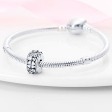 Pingente Encanto Travador Trevo de Quatro Folhas com Zircónias S925