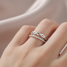 Anillo de acero inoxidable con triple oro