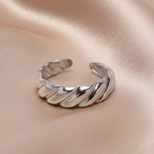 Anillo de acero inoxidable con triple oro