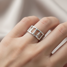 Anillo X en Plata 925