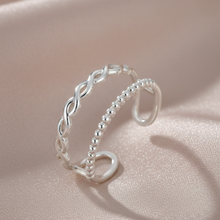 Anillo de acero inoxidable con triple oro