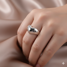 Anillo de acero inoxidable con triple oro