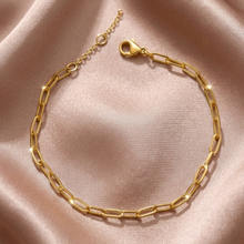 Pulseira Corrente Dourada para Criança Fina em Aço Inoxidável Romanely