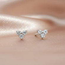 Pendientes de aro de plata de ley S925 con circonitas cúbicas azules y amarillas de Romanely 