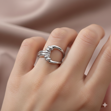 Anillo de acero inoxidable con triple oro