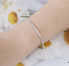 Pulseira de Strass com Zircónias S925