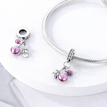 Charm Perfume y Lápiz Labial Colgante con Zirconia Cúbica S925 Charm Romanely