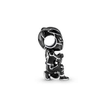 Golden Charm Pendant Wooden Horse with Zirconias S925