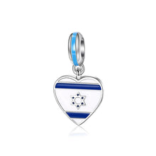 Pingente Encanto Coração Israel S925 Charm Romanely