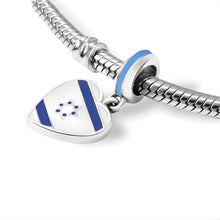 Pingente Encanto Coração Israel S925 Charm Romanely