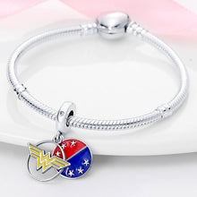 Golden Charm Pendant Wooden Horse with Zirconias S925