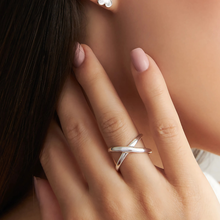 X Ring in 925 Silver