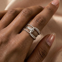 Anillo de acero inoxidable con triple oro