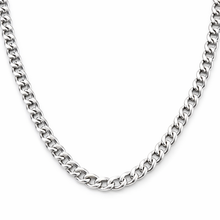 Colar Prateado com Elos Grossos em Aço Inoxidável Romanely