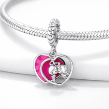 Colgante encantador de pareja enamorada S925 Charm Romanely