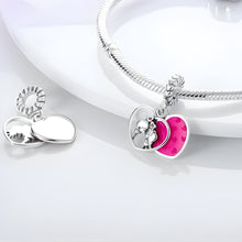Colgante encantador de pareja enamorada S925 Charm Romanely