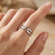 Anillo de acero inoxidable con triple oro