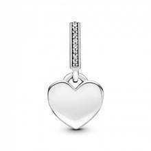 Pingente Encanto Coração com Zircónias S925 Charm Romanely