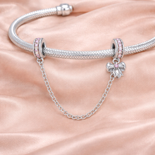 Charm Pendant Chain Hearts with Zirconias S925