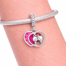 Colgante encantador de pareja enamorada S925 Charm Romanely