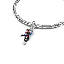 Golden Charm Pendant Wooden Horse with Zirconias S925