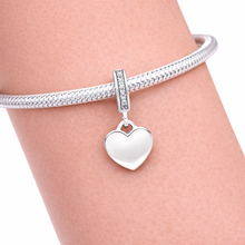 Pingente Encanto Coração com Zircónias S925 Charm Romanely