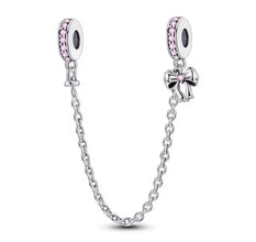 Charm Pendant Chain Hearts with Zirconias S925