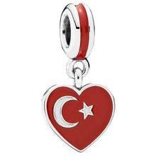 Pingente Encanto Coração Turquia S925 Charm Romanely