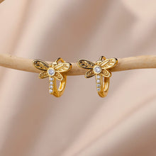 Butterfly Earrings in Gold Stainless Steel