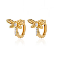 Butterfly Earrings in Gold Stainless Steel