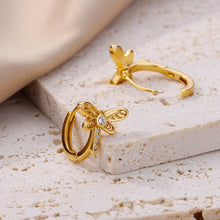 Butterfly Earrings in Gold Stainless Steel