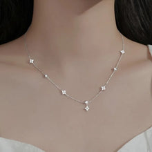 Flower Necklace with S925 Zirconias